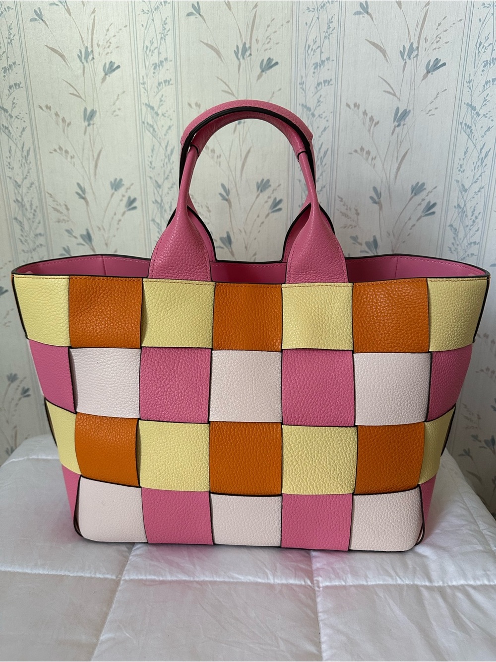 Kate Spade Woven Leather Patchwork Tote - Picture 2 of 15